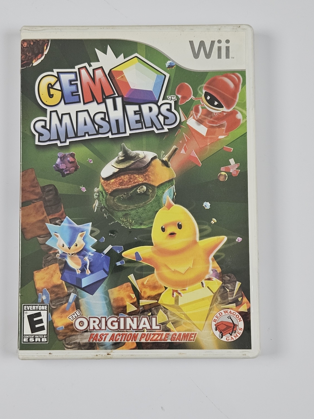 Gem Smashers Nintendo Wii 2011 Complete CIB Game Case Manual Red Wagon